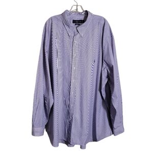 Ralph Lauren classic fit button down  stripe dress shirt men size 4XB